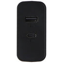OtterBox Fast Charge Dual USB-A and USB-C Port Wall Charger (12W + 18W) - Black