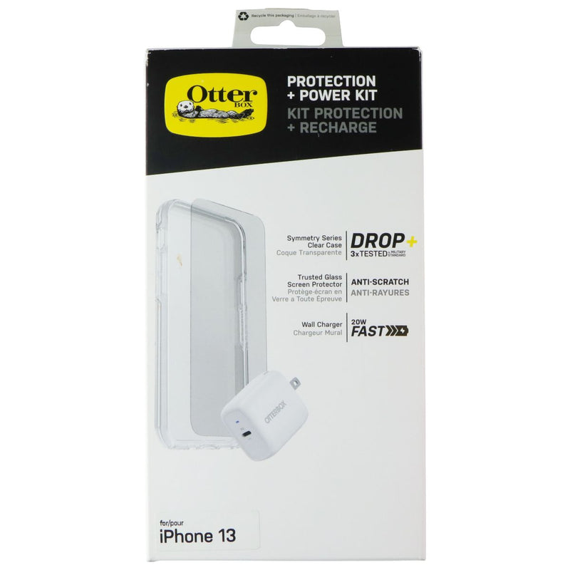 OtterBox Protection + Power Kit Case Bundle for Apple iPhone 13 - Clear