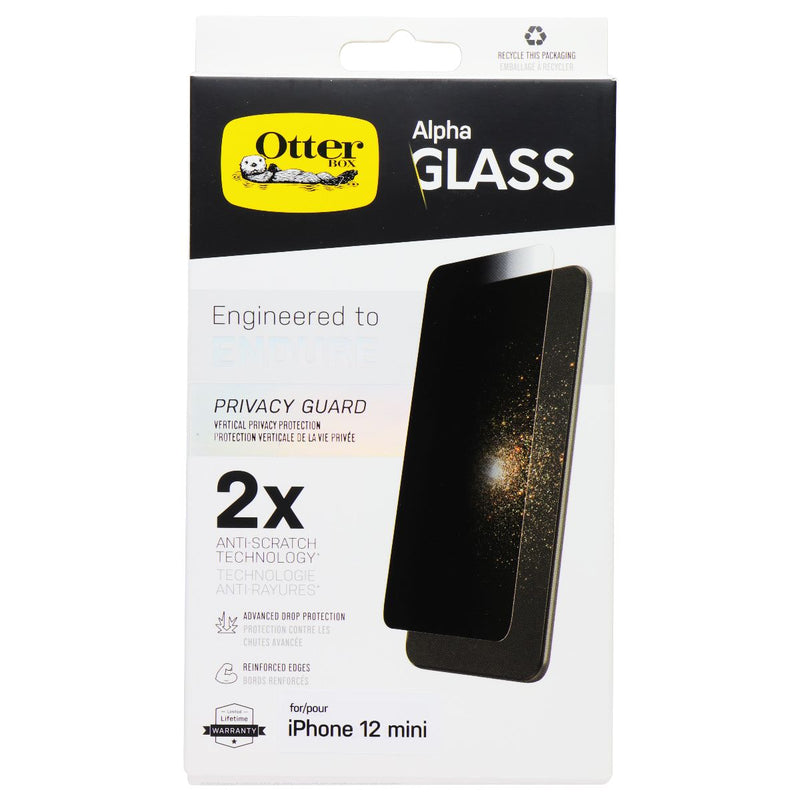 OtterBox Alpha Glass Privacy Screen Protector for Apple iPhone 12 mini