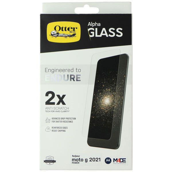 OtterBox Alpha Glass Screen Protector for Motorola Moto G Power (2021) - Clear