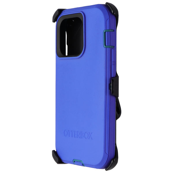 OtterBox Defender Case and Holster for iPhone 14 Pro - Rain Check (Blue)