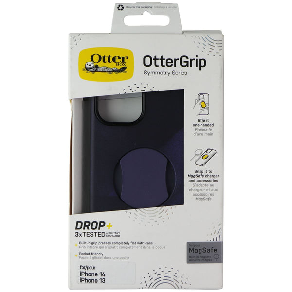 OtterBox OtterGrip Symmetry Case for MagSafe for Apple iPhone 14 - Blue Storm
