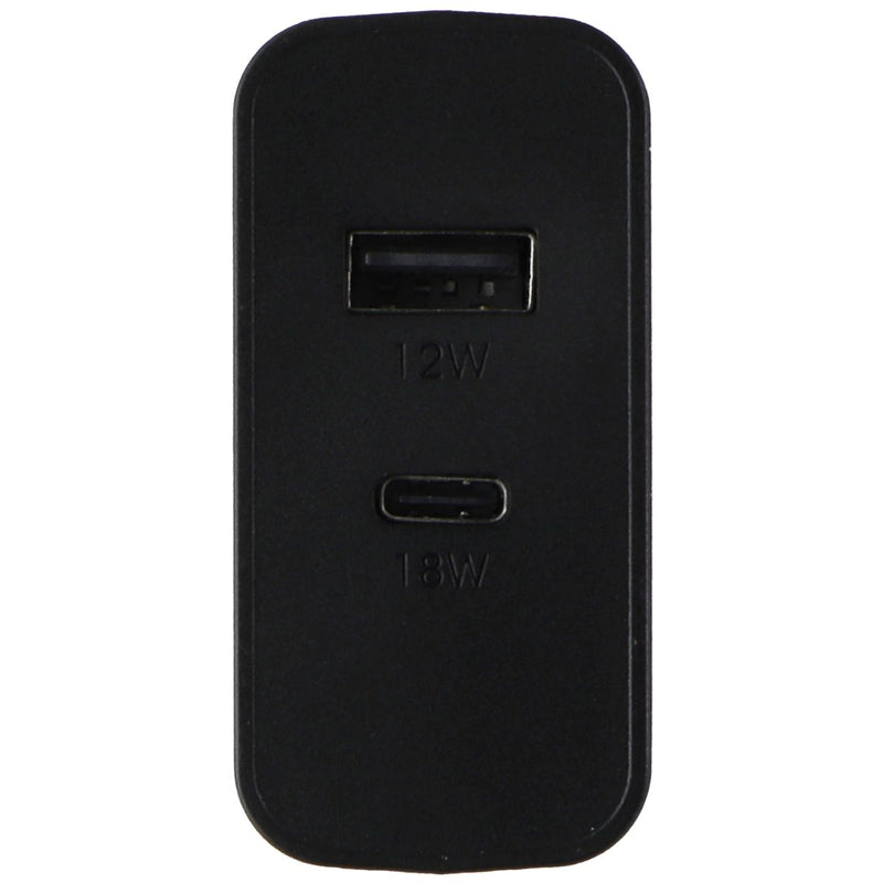OtterBox (30W) FastCharge Dual Port Wall Charger USB-A (12W)/USB-C (18W) - Black