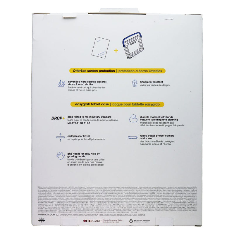 OtterBox Kids EasyGrab Tablet Case + Screen Protector for iPad (10th Gen) - Blue