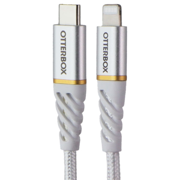 OtterBox (1m/3.3-ft) Braided Fast Charge Lightning 8-Pin to USB-C Cable - White