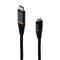 OtterBox MFI (1m/3.3ft) FastCharge 8-Pin Lightning to USB-C Braided Cable - Blk