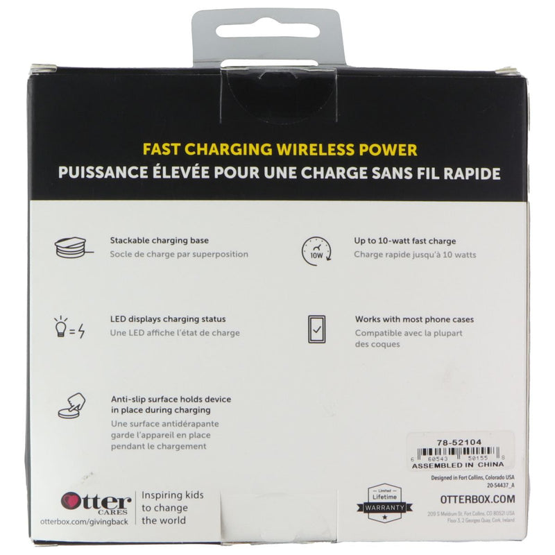 OtterBox OtterSpot 10-Watt Wireless Charging Base Pad - Black