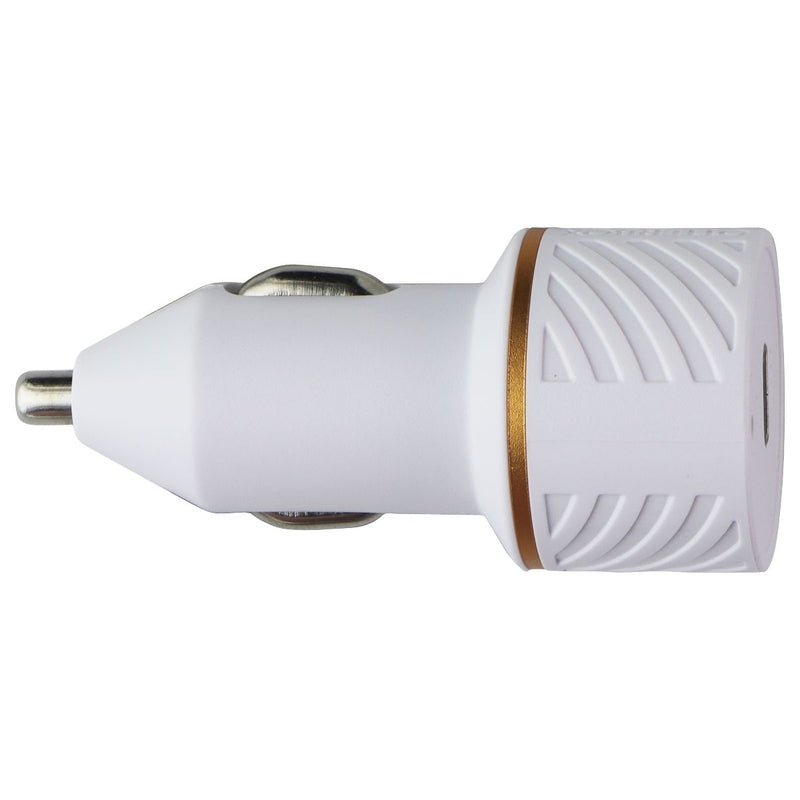 OtterBox (18W) FastCharge Car Charging Kit (Lightning 8-Pin to USB-C) - White