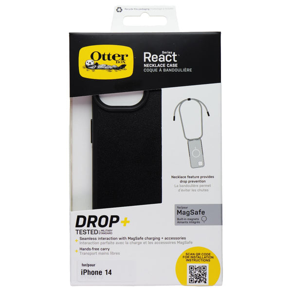OtterBox React Series Necklace Case for MagSafe for Apple iPhone 14 - Black