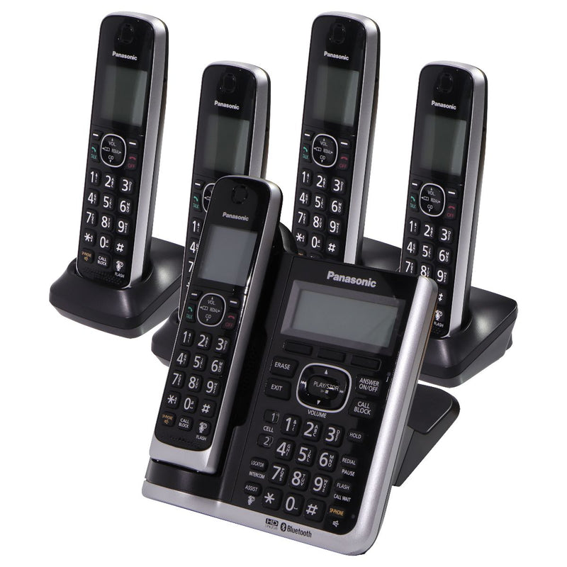 Panasonic KX-TG885SK Dect 6.0 HD Link2Cell Phone System w/ 4 KX-TGFA51 Handsets