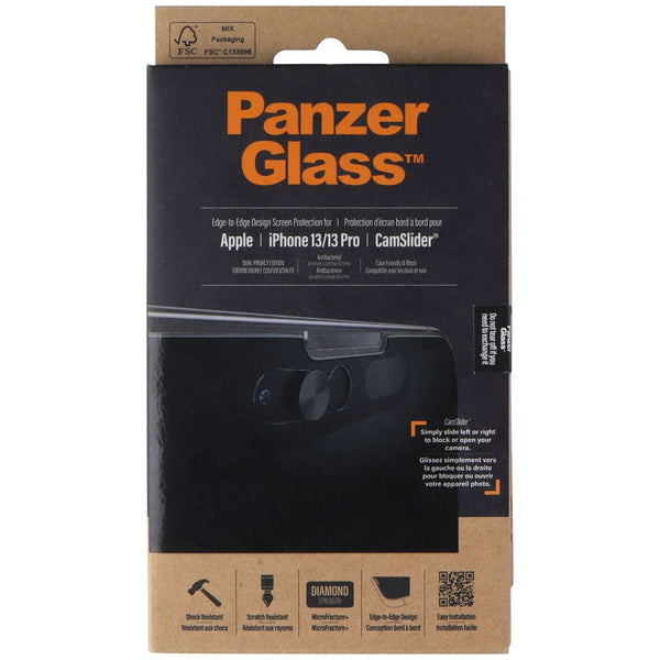 PanzerGlass Dual Privacy Screen Protector with CamSlider for iPhone 13/13 Pro