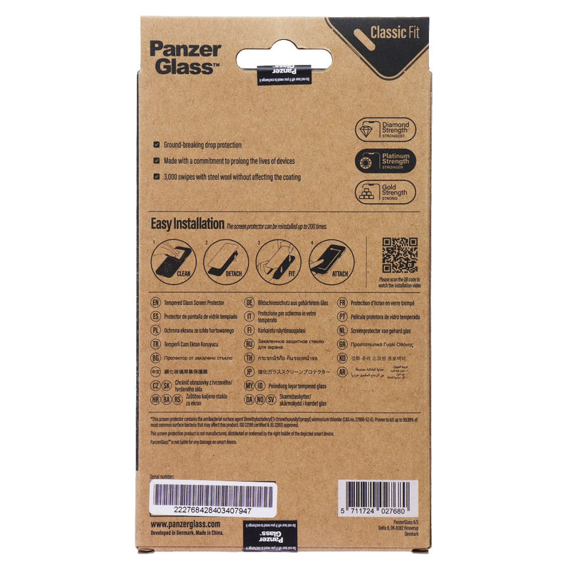 PanzerGlass Platinum Strength Classic Fit Screen Protector for iPhone 14 Pro