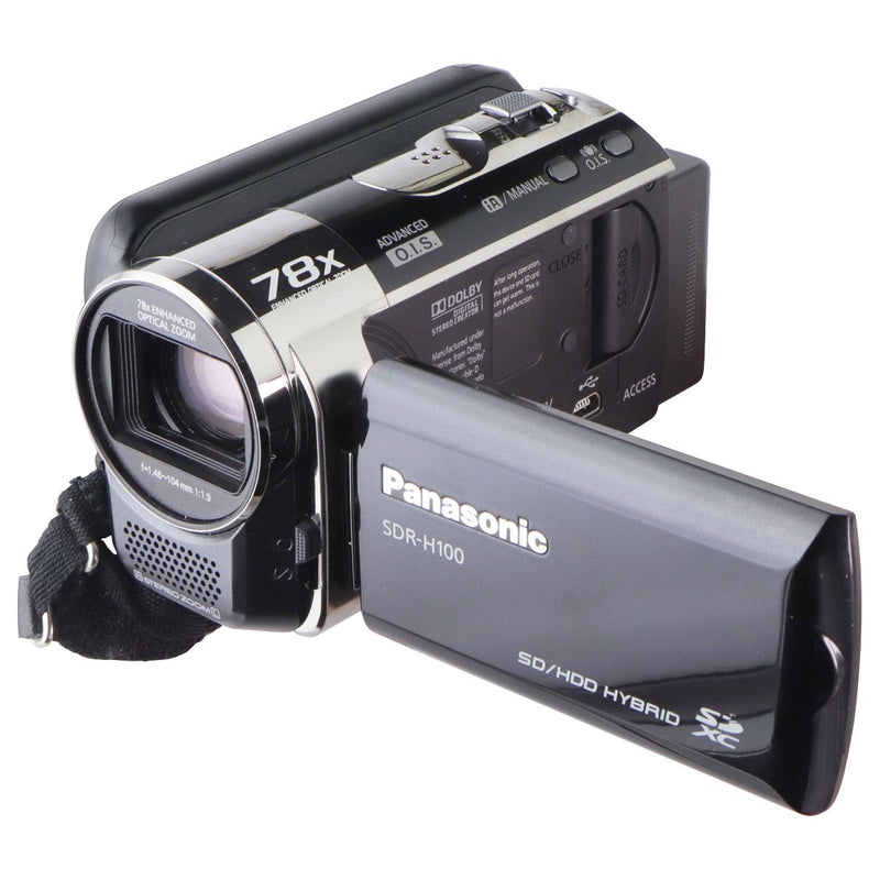 Panasonic SD/HDD Hybrid SDXC Video Camera (SDR-H100P) - Black