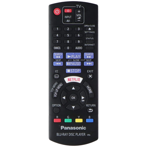 Panasonic Blu-Ray Player IR6 Remote Control (N2QAYB001024) - Black