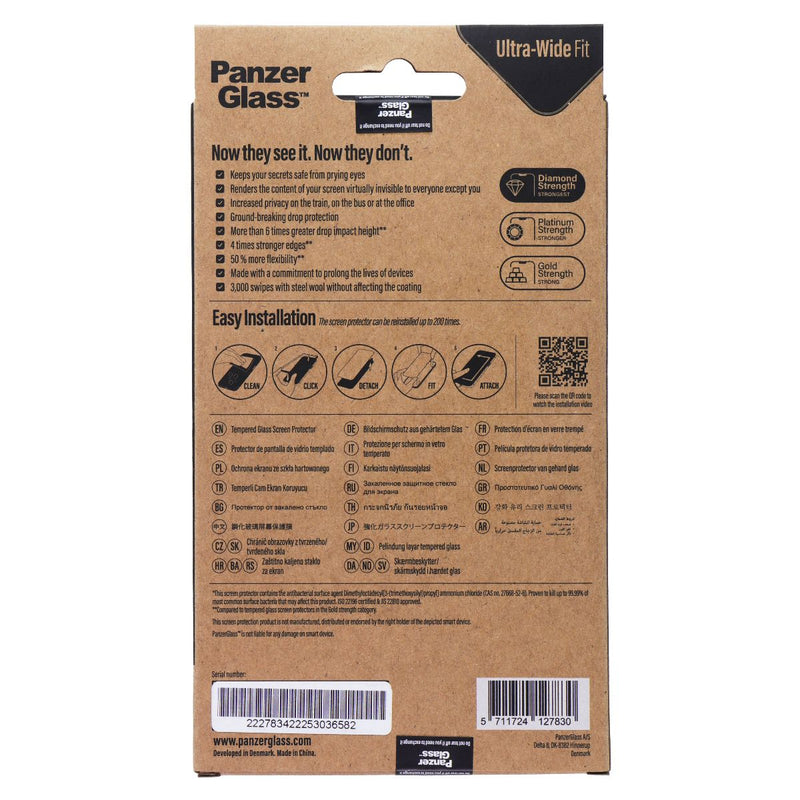 PanzerGlass Ultra-Wide Privacy Screen Protector for Apple iPhone 14/13/13 Pro