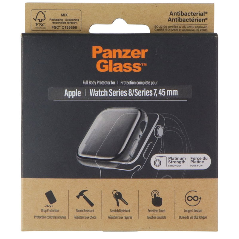PanzerGlass 45mm Full Body Watch Protector for Apple Watch Series 8/7 - Black