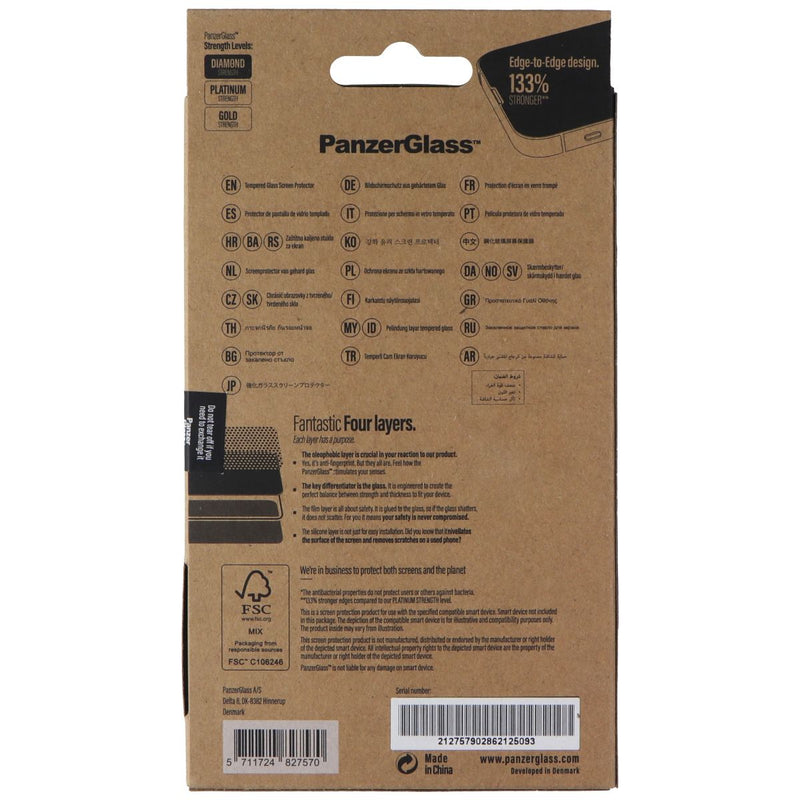 PanzerGlass Anti-Bluelight Screen Protector for Apple iPhone 13/13 Pro - Black