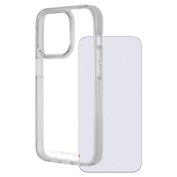 PanzerGlass Eco Bundle w/Screen Protector + Hard Case for iPhone 15 Pro - Clear