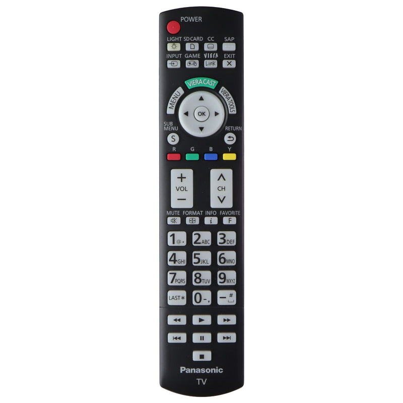 Panasonic OEM TV Remote Control - Black (N2QAYB000486)