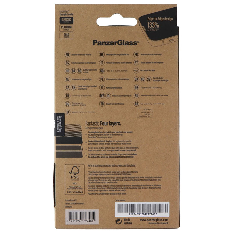 PanzerGlass Case Friendly Screen Protector for Apple iPhone 13 Pro Max - Black