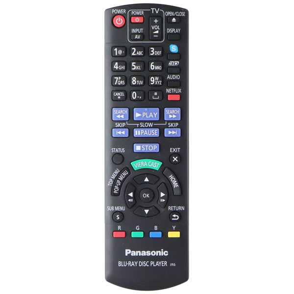 Panasonic Remote Control (N2QAYB000574) for Blu-Ray Disc Player IR6 - Black