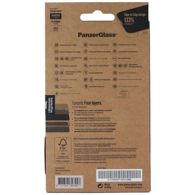 PanzerGlass Case Friendly Screen Protector for Apple iPhone 13/13 Pro - Black