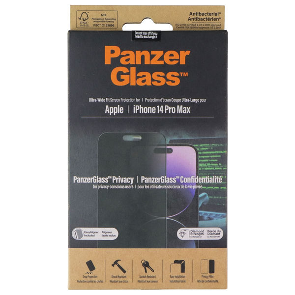 PanzerGlass Privacy Ultra-Wide Fit Screen Protector for Apple iPhone 14 Pro Max