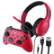 PDP Airlite Headset and Rematch Advanced Controller Bundle for Xbox - Spirit Red