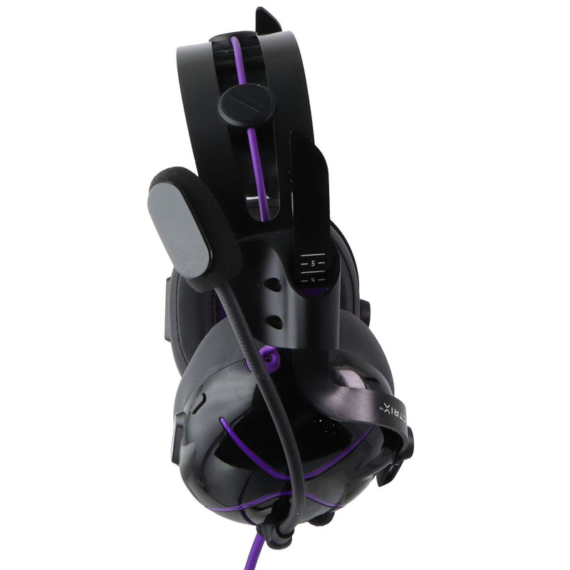 PDP Victrix Pro AF Premium Wired Gaming Headset for PS5/PS4/PC - Black/Purple