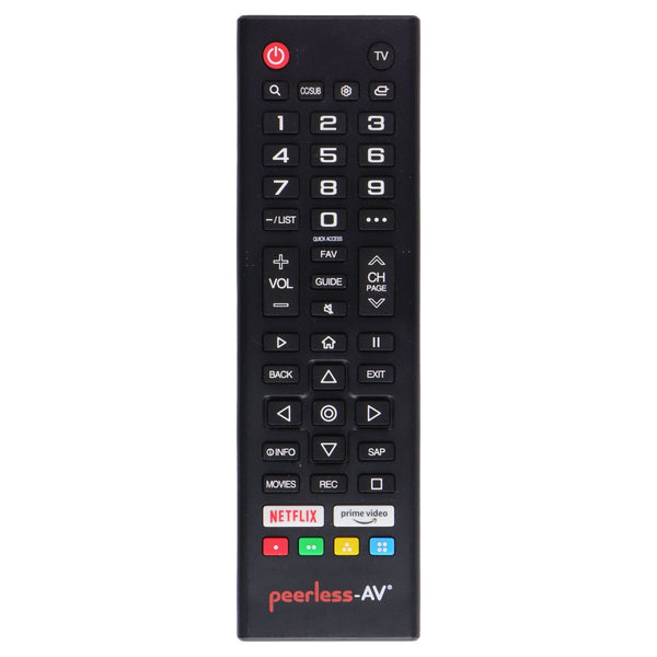 Peerless-AV Original Remote Control (KRC-W46K) for Select Peerless TVs - Black