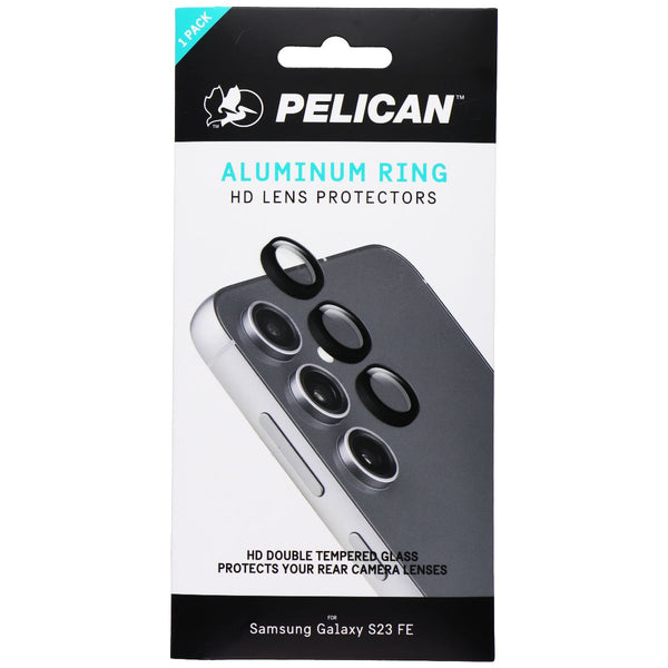 Pelican Aluminum Ring HD Lens Protectors for Samsung Galaxy S23 FE - Black