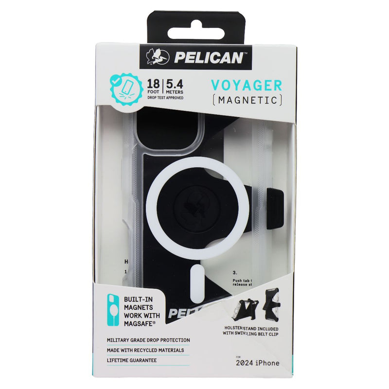 Pelican Voyager Case & Holster for MagSafe for Apple iPhone 16 - Clear