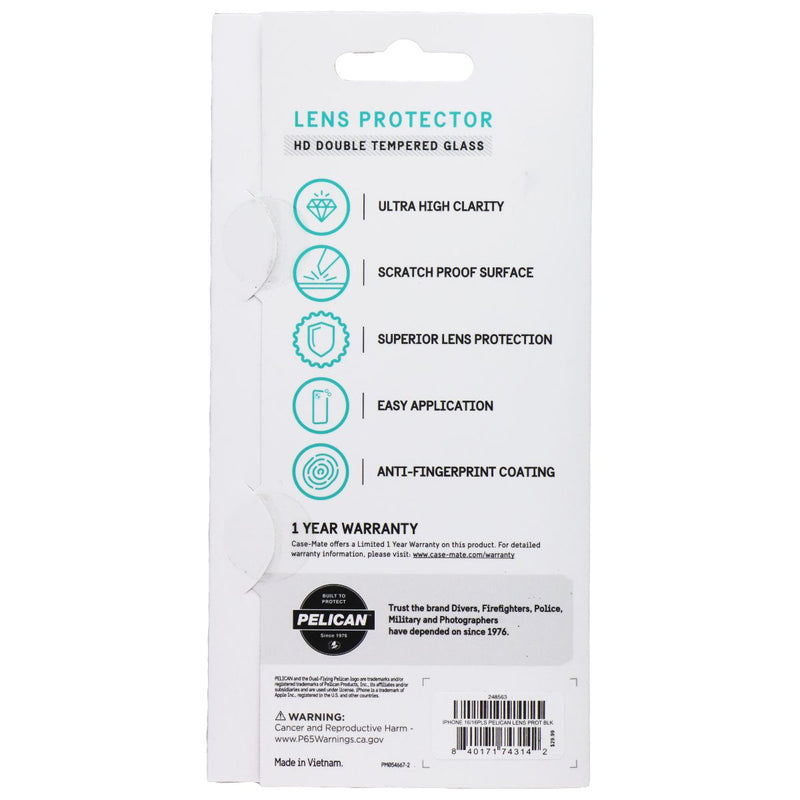 Pelican Aluminum Ring HD Lens Protectors for Apple iPhone 16/16 Plus