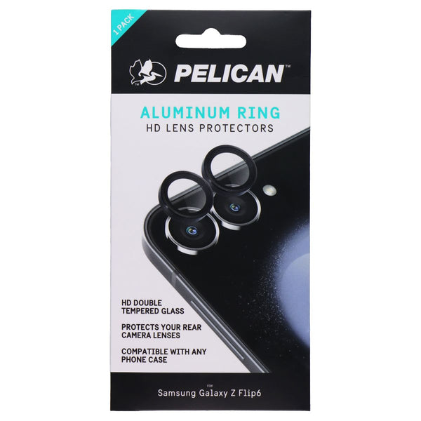 Pelican Aluminum Ring HD Lens Protector for Samsung Galaxy Z Flip6 - Black