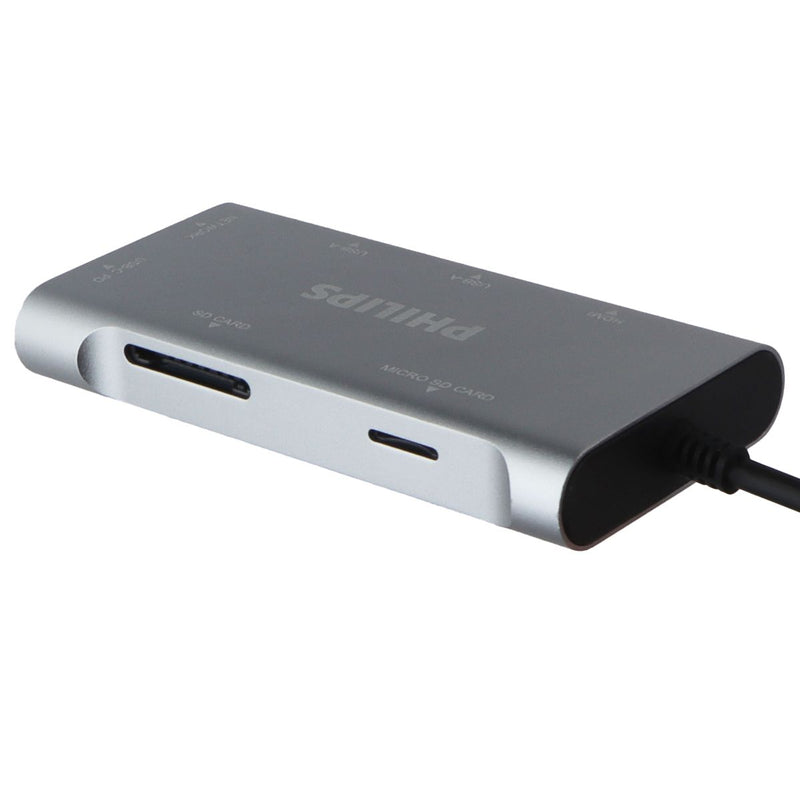Philips Elite USB-C Multiport Hub w/ Power Pass-Through - Silver