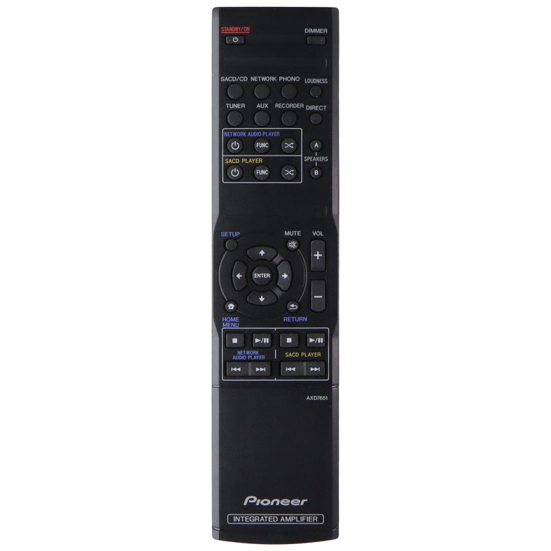 Pioneer OEM Remote Control for Select Pioneer Receivers - Black (AXD7651)