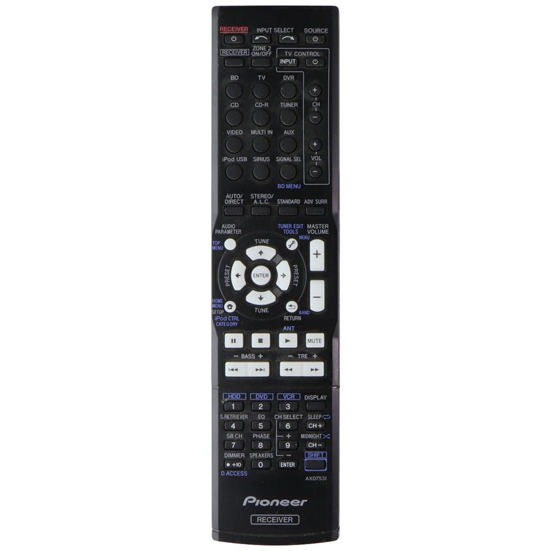 Pioneer OEM Replacement Remote (AXD7531) for AV Receiver