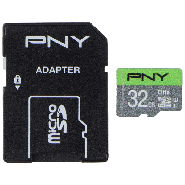 PNY 32GB Elite microSDHC Flash Memory Card with Adapter - Class 10 U1 (100MB/s)
