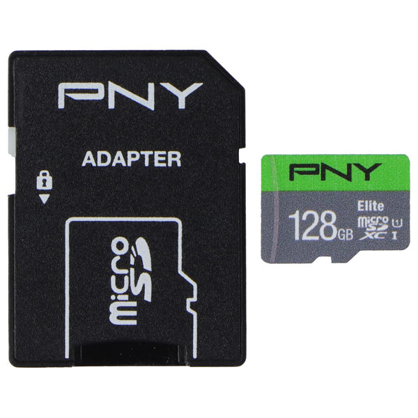 PNY 128GB Elite microSDXC Flash Memory Card w/Adapter - Class 10 U1 (100MB/s)