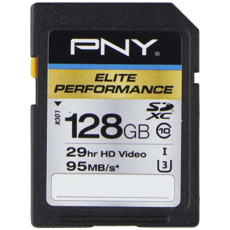 PNY 128GB Elite Performance SDXC Flash Memory Card - Class 10 USH-I U3 (95MB/s)