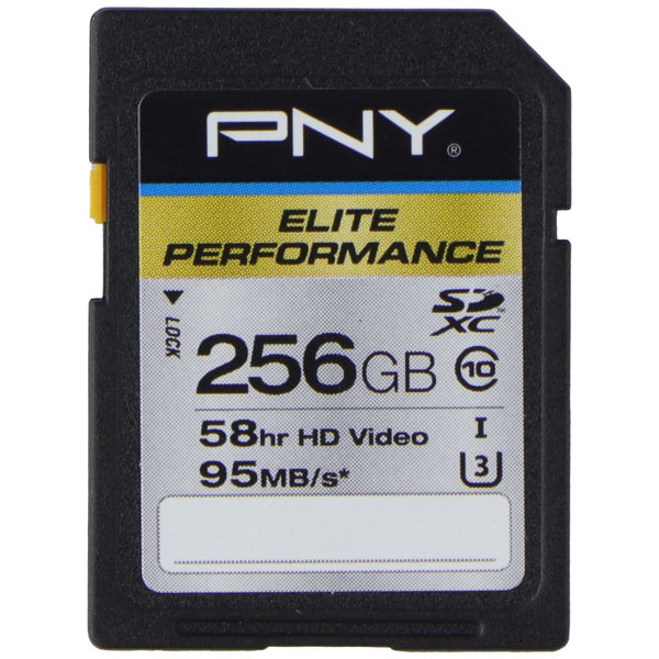 PNY 256GB Elite Performance SDXC Flash Memory Card - Class 10 USH-I U3 (95MB/s)