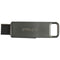 PNY 128GB DUO LINK USB 3.2 Type-C Dual Flash Drive - Silver/P-FDI128DULINKTYC-GE
