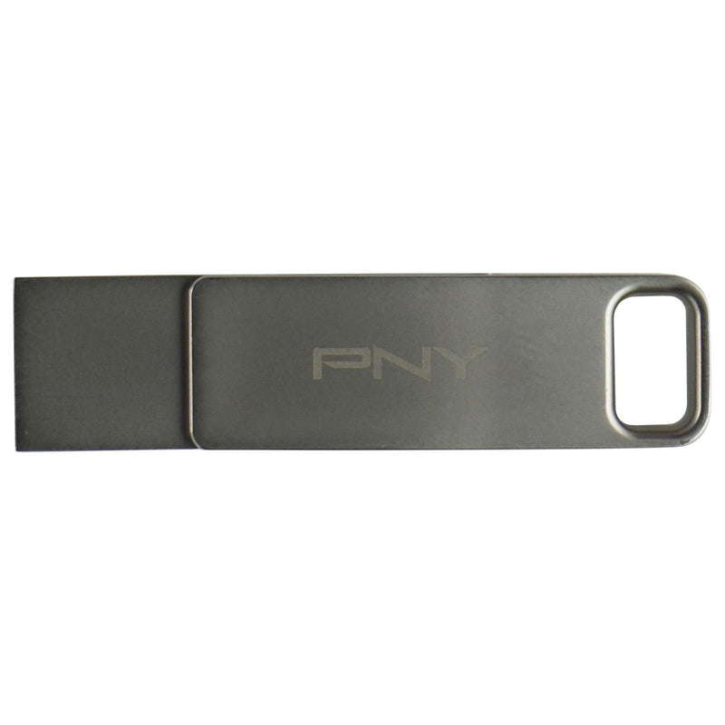 PNY 128GB DUO LINK USB 3.2 Type-C Dual Flash Drive - Silver/P-FDI128DULINKTYC-GE