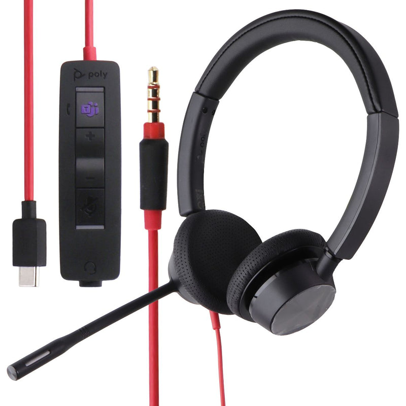 Poly Plantronics - Blackwire 3325 Wired Stereo USB-C Headset with Boom Mic