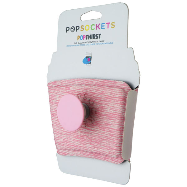 PopSockets PopThirst Cup Sleeve with Swappable Grip - Macaron Pink Melange