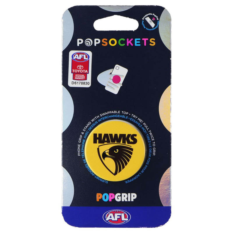 PopSockets PopGrip Expanding Stand Grip w/ Swappable Top - AFL Hawthorn Hawks