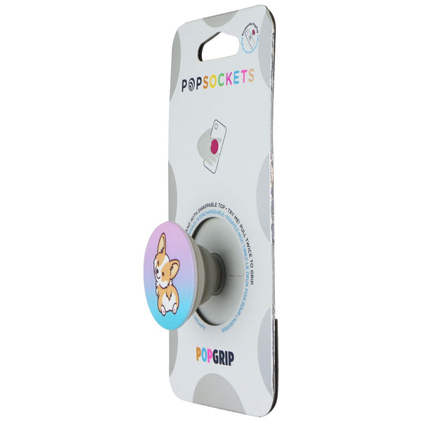 PopSockets PopGrip Holder & Stand with Swappable Top - Cheeky Corgi