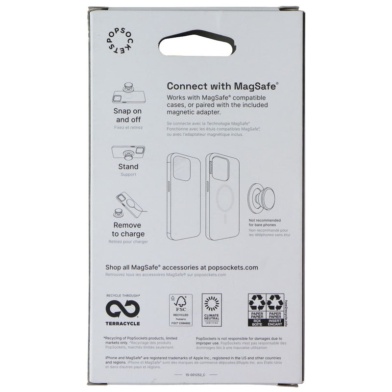 PopSockets Magnetic Phone Grip & Stand for MagSafe (Swappable Top) - Light Blue