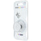 PopSockets PopGrip with Swappable Top for Phones - Clear Glitter Silver