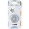 PopSockets PopGrip with Swappable Top for Phones - Clear Glitter Silver